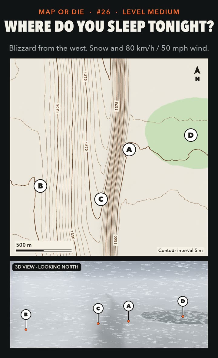 Map 26 · Whiteout: WHERE DO YOU SLEEP TONIGHT?