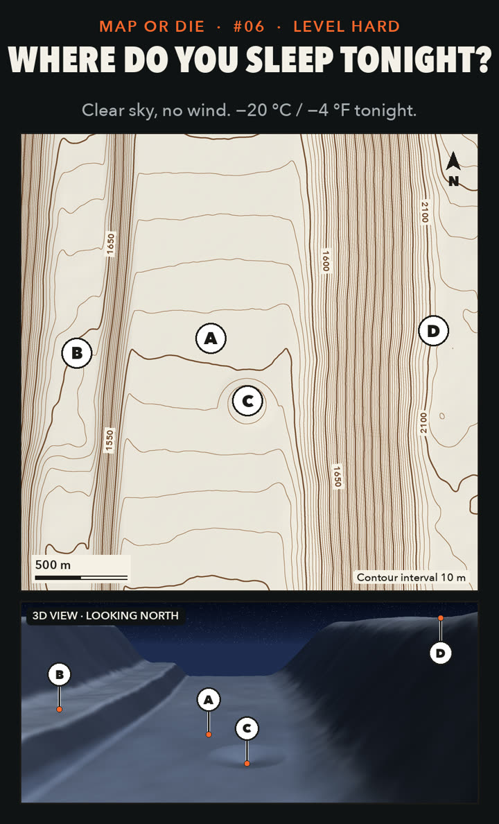 Map 06 · Frozen valley: WHERE DO YOU SLEEP TONIGHT?